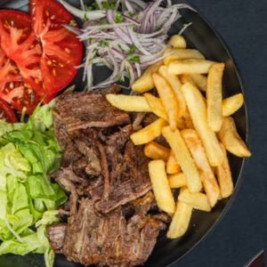 Донер гриль порционный с говядиной и картошкой фри