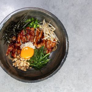 Мазесоба, курица терияки