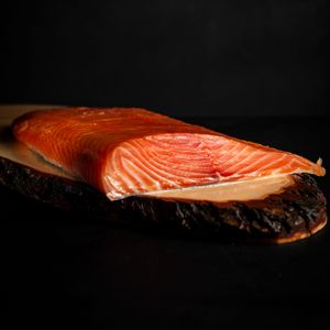 Smoked salmon sliver