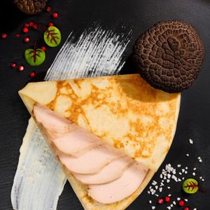 Блин с куриным филе и трюфелем